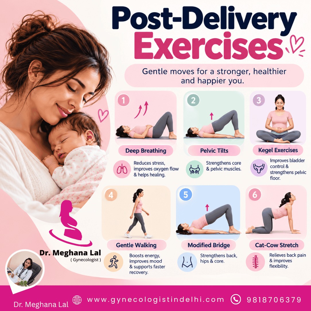 Post-Delivery Exercises: 6 Gentle Exercises for Faster and Healthier Postpartum Recovery